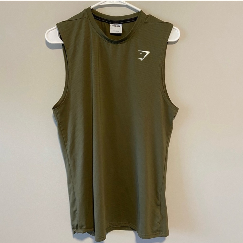 Army Green Gymshark tank top
